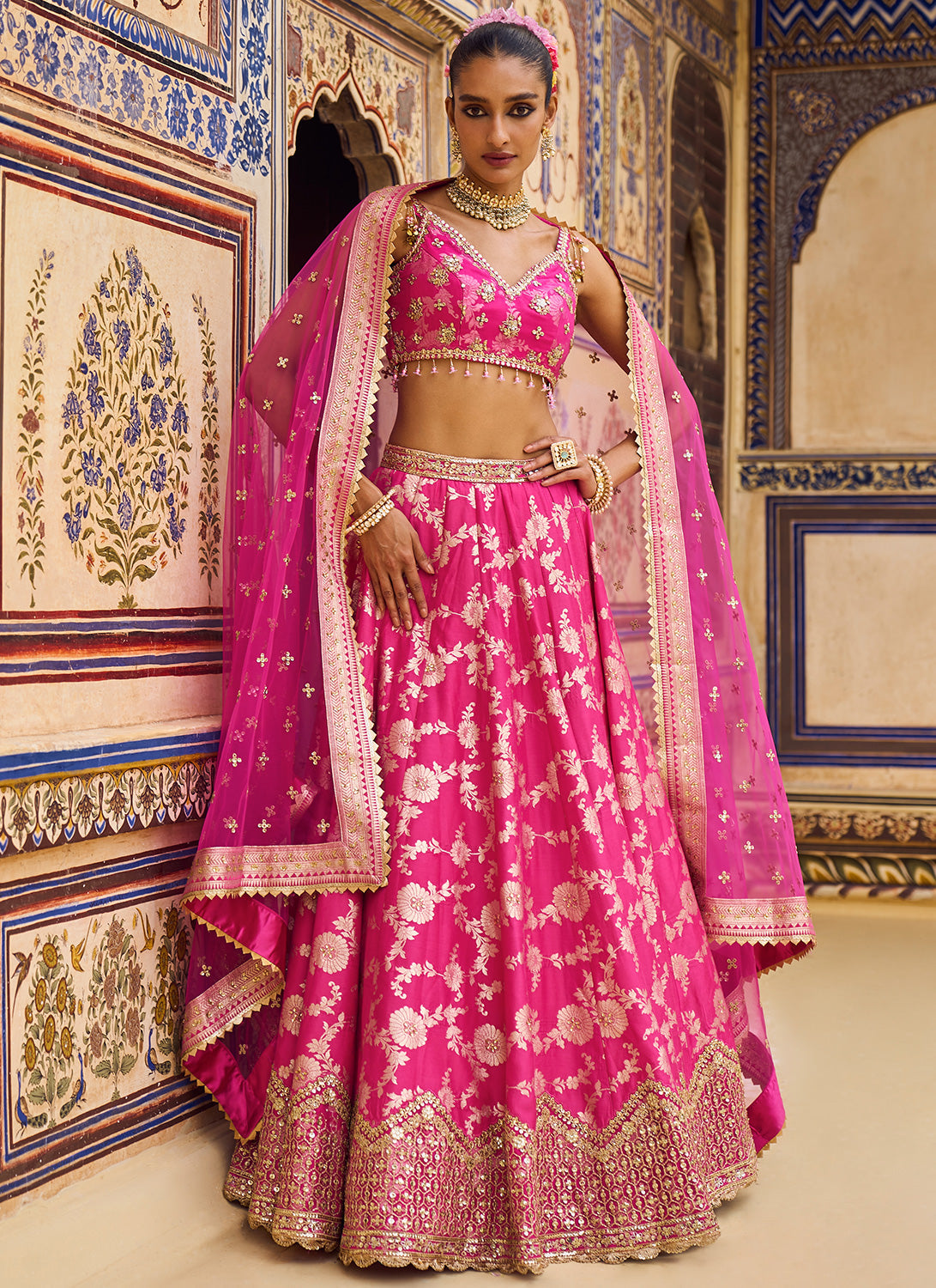 Brocade best sale lehenga choli