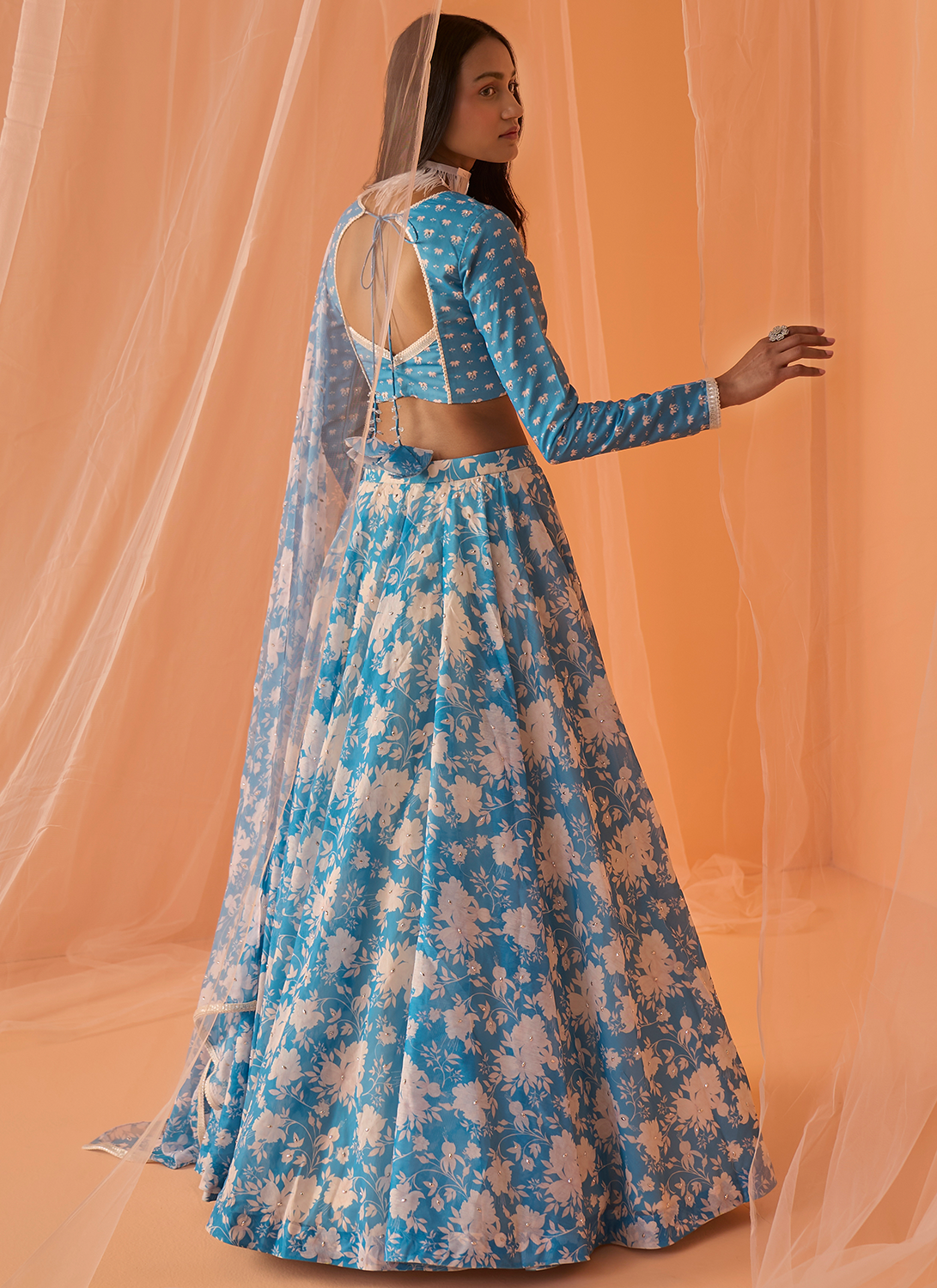 Page 1 of Blue White Lehengas